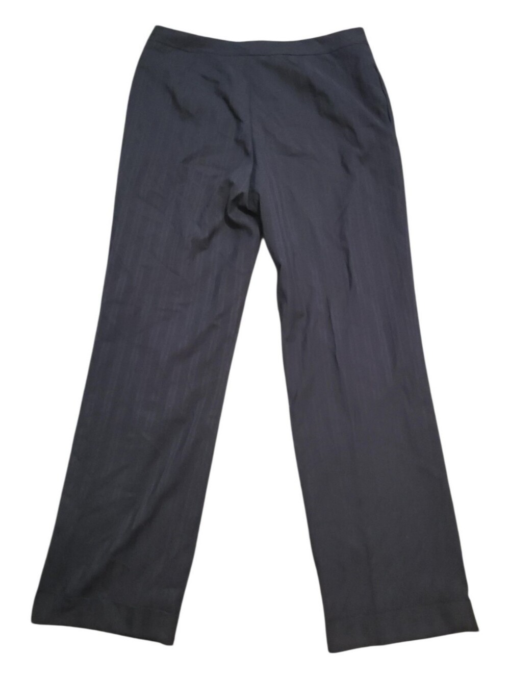 Navy Blue Stripe Dress Pants - Relaxed Fit